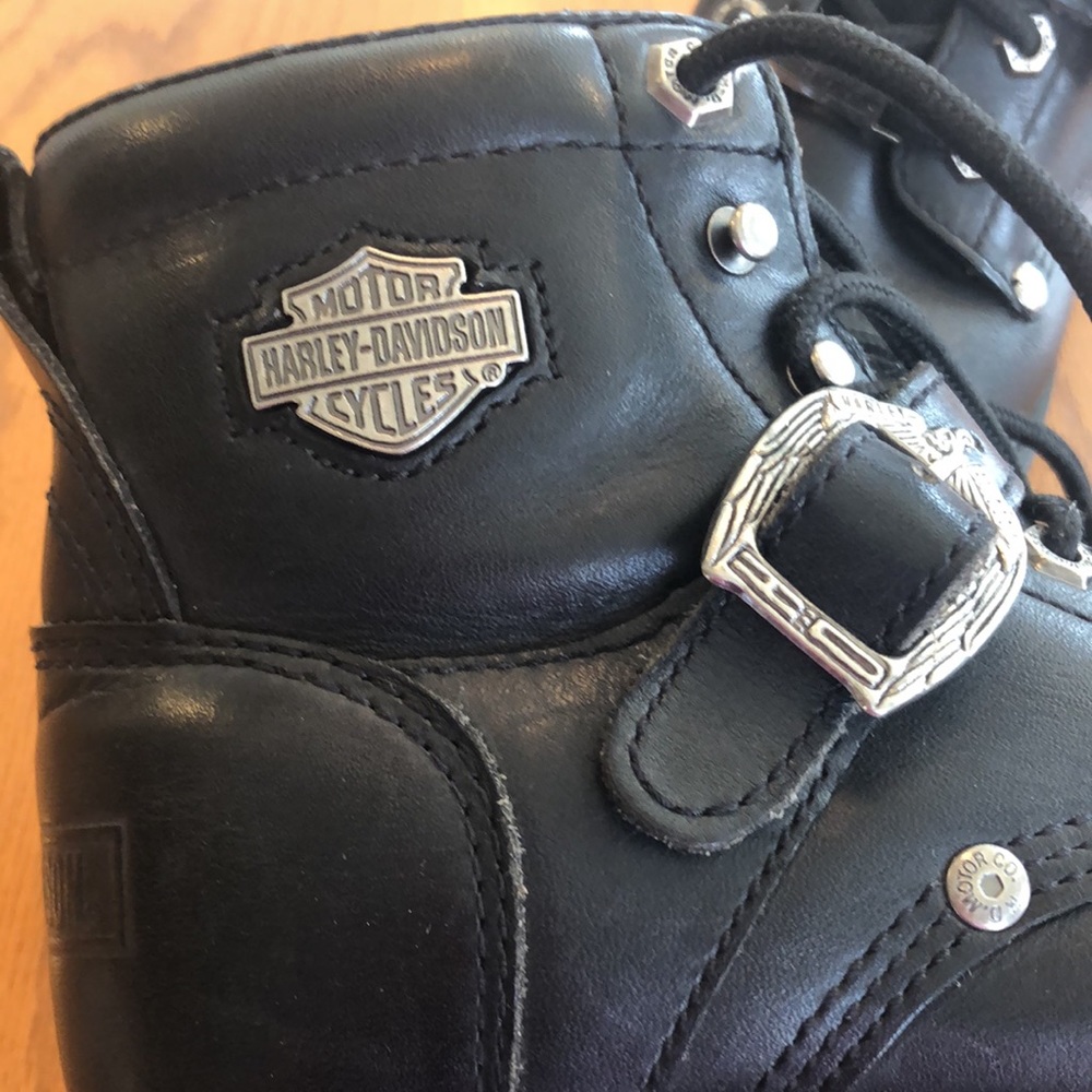 EUC Womens Harley Davidson boots size 6 1/2 - Picture 6 of 7